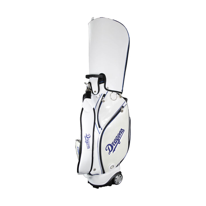 レザックス(LEZAX) 中日ドラゴンズ 9.0型キャスター付きキャディバッグ ホワイト CDCB-2420 LEZAX（レザックス） 【数量限定】中日ドラゴンズ CDCB-2420 9.0型