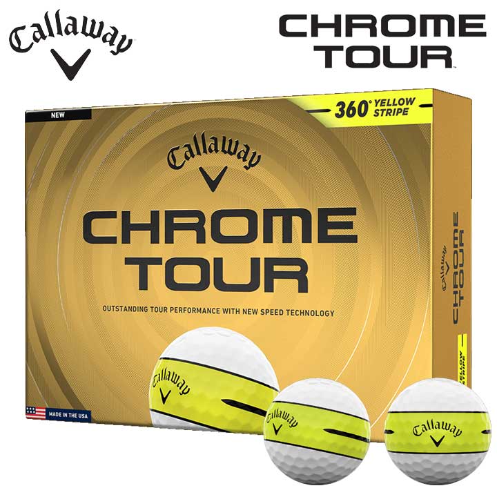 CHROME TOUR 360° YELLOW STRIPEボール」の人気商品一覧・価格比較