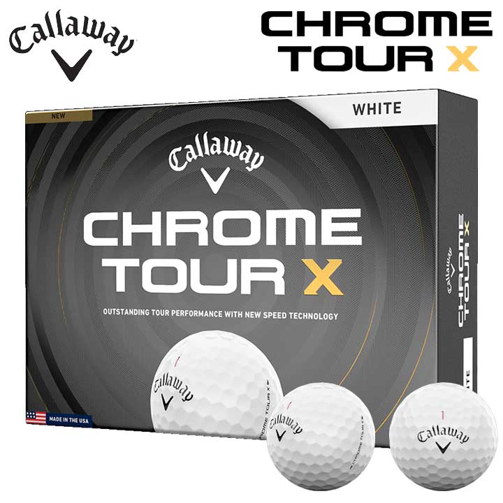 �L�����E�F�C �N�����c�A�[X �{�[�� �z���C�g 1�_�[�X(12������) ���{���K�i CHROME TOUR X Callaway �S���t�{�[�� 2026