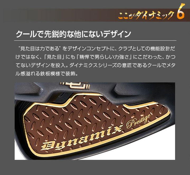 ワークスゴルフ ダイナミクス プレステージ アイアン 6本組 #5〜#9, PW