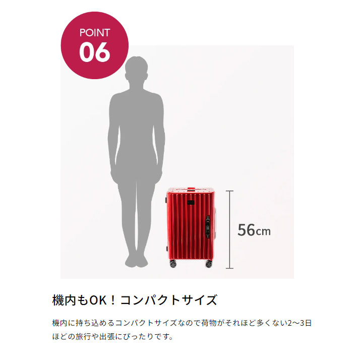 ＆.FLAT &.FLAT アンドフラット 折り畳みキャリーケース メタリック