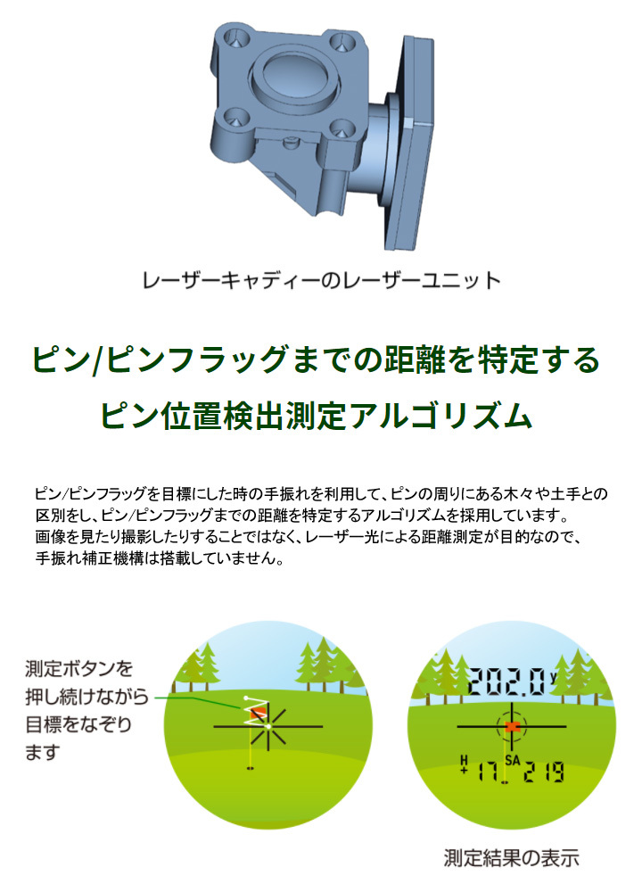 GREENON（グリーンオン） レーザーキャディー GL01 レーザー距離計