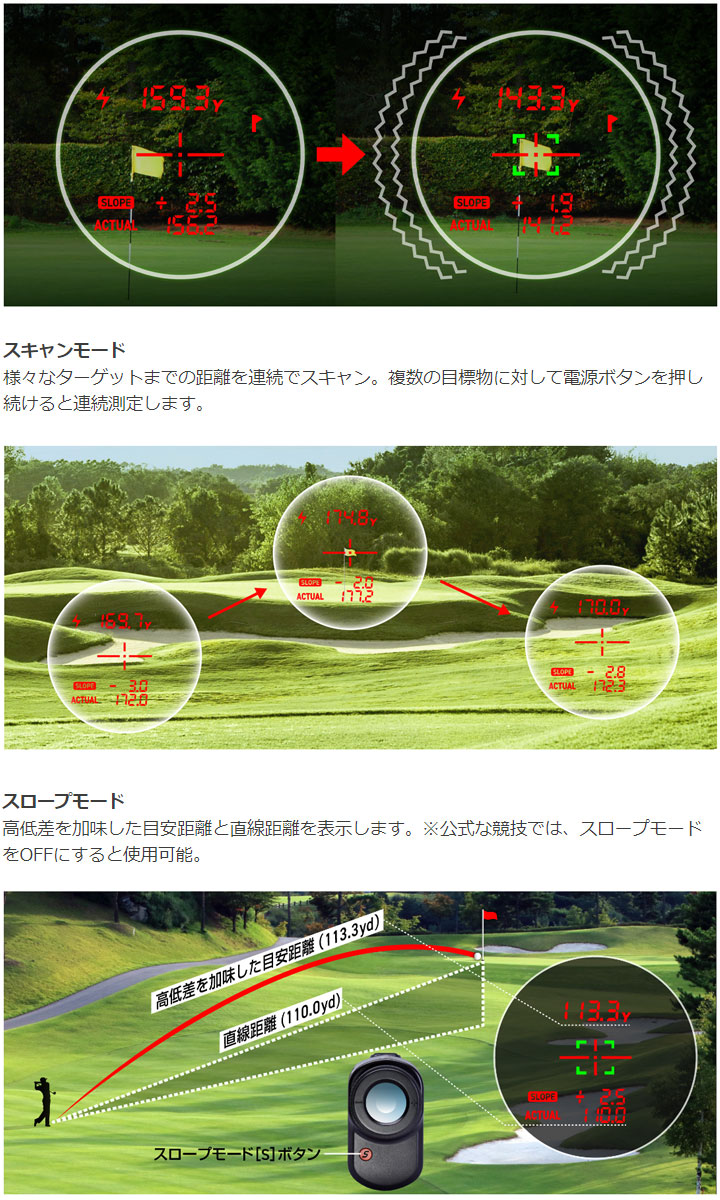 GREENON（グリーンオン） レーザーキャディー GL04 レーザー距離計