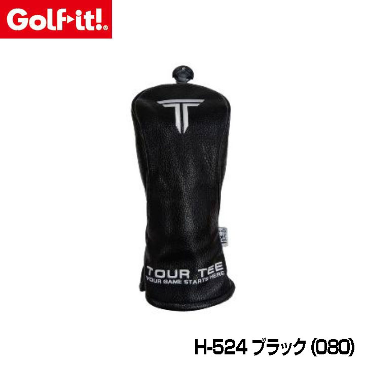 ���C�g  �S���t �C�b�g�I Tour Tee Elite Studio H-524 ���[�e�B���e�B�p �w�b�h�J�o�[ �u���b�N�i080�jHEAD COVER UT LITE Golf it�I