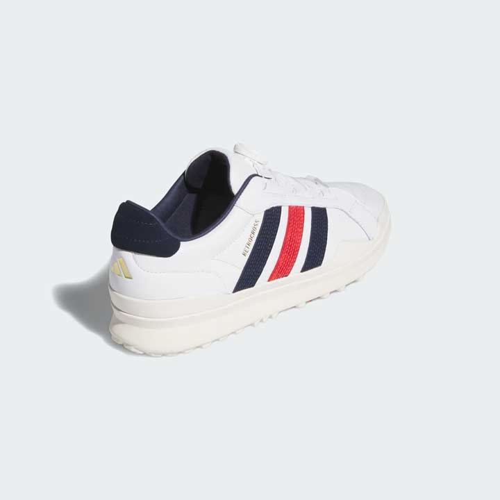 アディダス OMO14 レトロクロス グリップモア ボア スパイクレス HP3717 ホワイト/ネイビー ゴルフシューズ adidas GOLF 2026_12