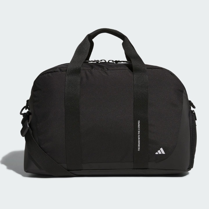 adidas ゴルフバッグ 黒/白 adidas アディダス ゴルフ IKC87 シューズポケット付き ボールド