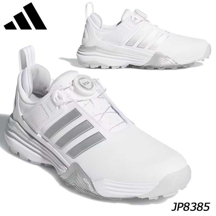 レディース アディダス OPJ12 アディパワー 26 ボア スパイクレス JP8385 ホワイト/シルバー ゴルフシューズ adidas GOLF ADIPOWER 26 BOA 2026