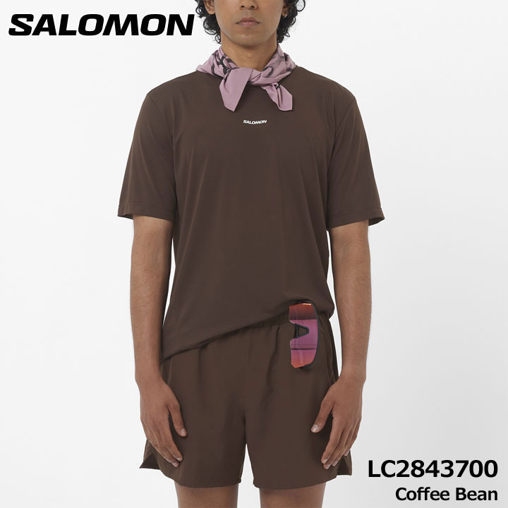 SALOMON（サロモン） LC2843700 SHAKEout CORE Tシャツ Coffee Bean