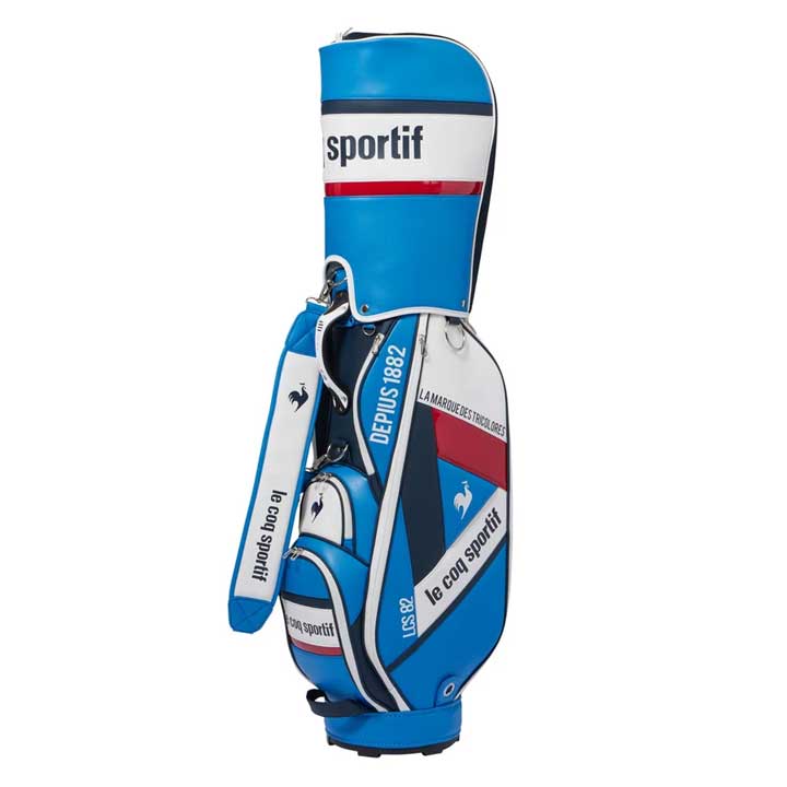 ルコック キャディバッグ白/青 キャディバッグ ルコックゴルフ QQCXJJ02 【2024年モデル】 | スポーツ