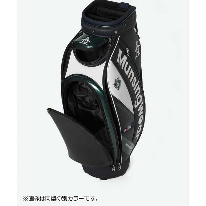 Munsingwear ブラック キャディバッグ MUNSINGWEAR ファブリックキャディバッグ -デサントストア-DESCENTE STORE-