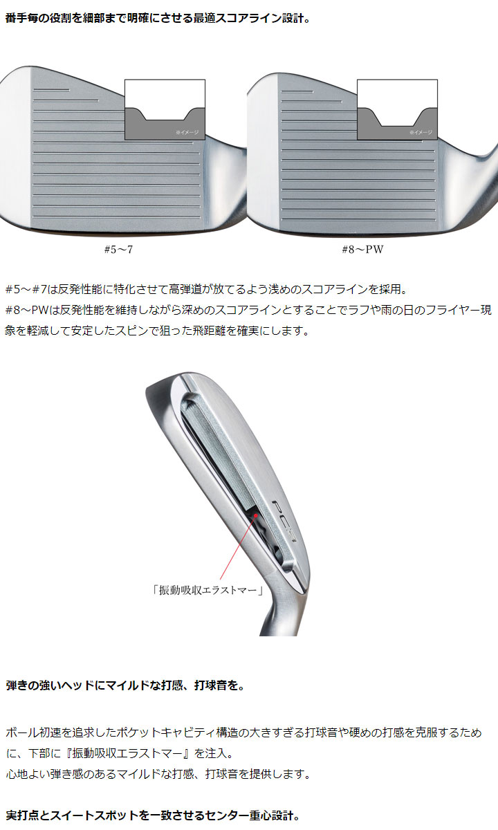 FOURTEEN（フォーティーン） NEW PC-3 アイアン 4本セット（#7〜P