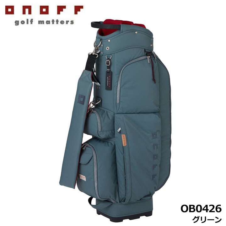�I�m�t OB0426 �L���f�B�o�b�O �O���[��(09)  �y�� �J�[�g�^ 9�^ 2.9kg 47inch�N���u�Ή� �Z�p���[�^�[�t�� Caddie Bag ONOFF