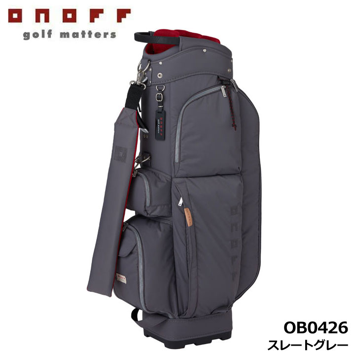 �I�m�t OB0426 �L���f�B�o�b�O �X���[�g�O���[(78)  �y�� �J�[�g�^ 9�^ 2.9kg 47inch�N���u�Ή� �Z�p���[�^�[�t�� Caddie Bag ONOFF