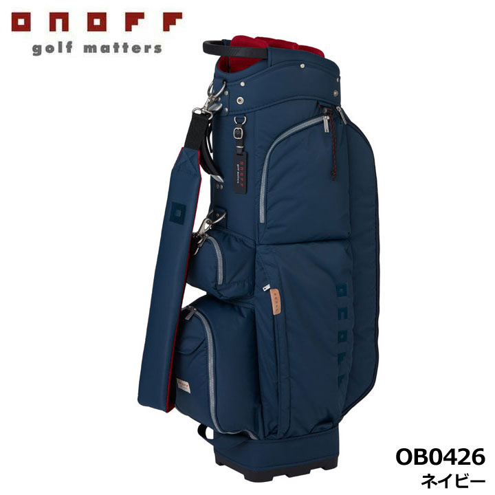 ONOFF（オノフ） OB0426 キャディバッグ ネイビー(04) 軽量 カート型 9