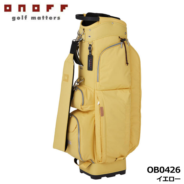 ONOFF（オノフ） OB0426 キャディバッグ イエロー(26) 軽量 カート型 9