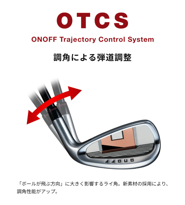AKA オノフ アイアン 4本セット(#7〜#9,PW) 赤 シャフト：ONOFF SMOOTH