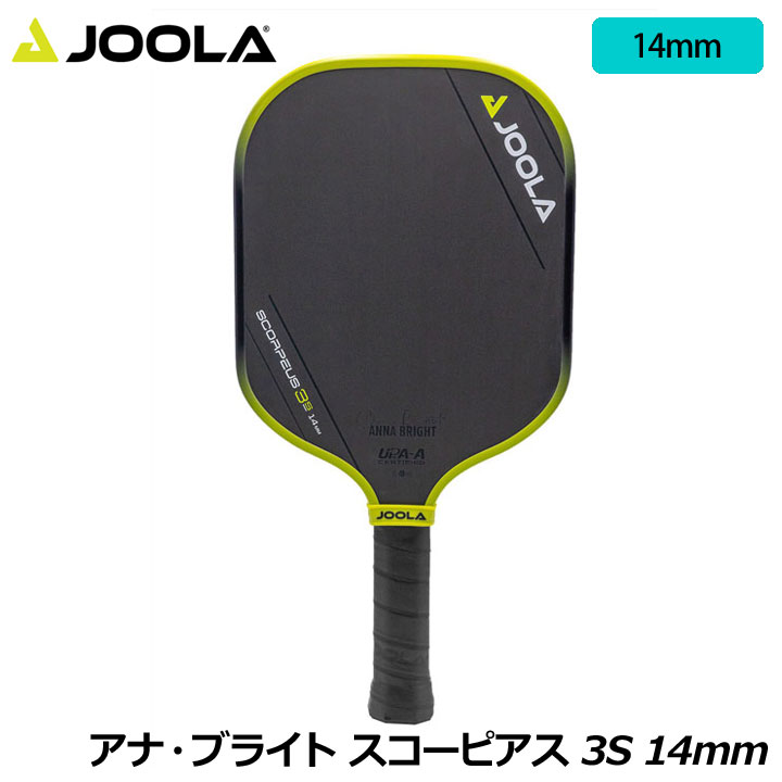 衼 PAPAO013 ʡ֥饤 ԥ 3S 14mm ԥåܡ ѥɥ Anna Bright Scorpeus 3S 14mm Pickleball Paddle JOOLA