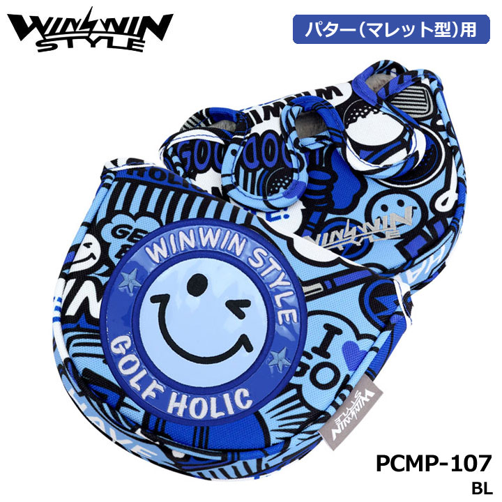 �E�B���E�B���X�^�C�� PCMP-107 �O�b�h �^�C�� �z���f�C �p�^�[�p �w�b�h�J�o�[ �}���b�g�^�C�v �u���[(BL)  GOOD TIME HOLIDAY PUTTER COVER WINWIN STYLE
