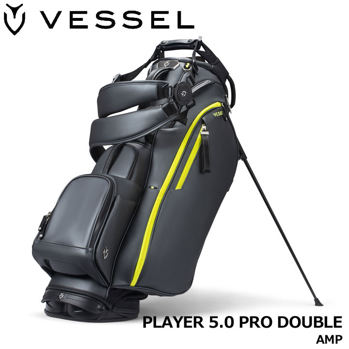 新品ベゼル(VESSEL)Player 5.0Standスタンドダブルストラップ VESSEL ベゼル プレイヤー5.0 プロ スタンド キャディバッグ ダブル