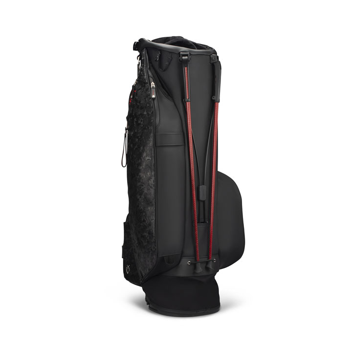 ベゼル VESSEL スタンドキャディバック 黒赤 シングルストラップ 8.5型 VESSEL ベゼル プレイヤー5.0 スタンド キャディバッグ シングル