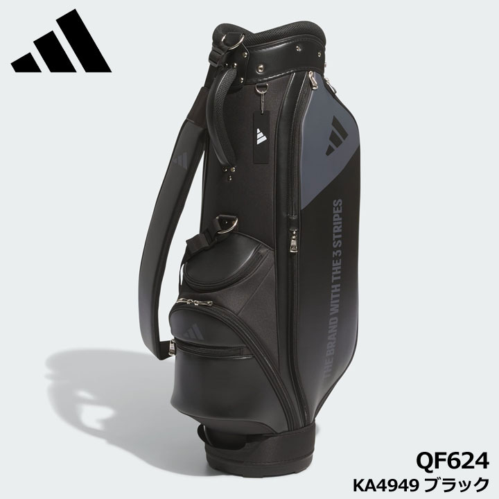 adidas ブラック ゴルフバッグ ADIDAS GOLF 【2026モデル】アディダス QF624 AG カート バッグ KA4949