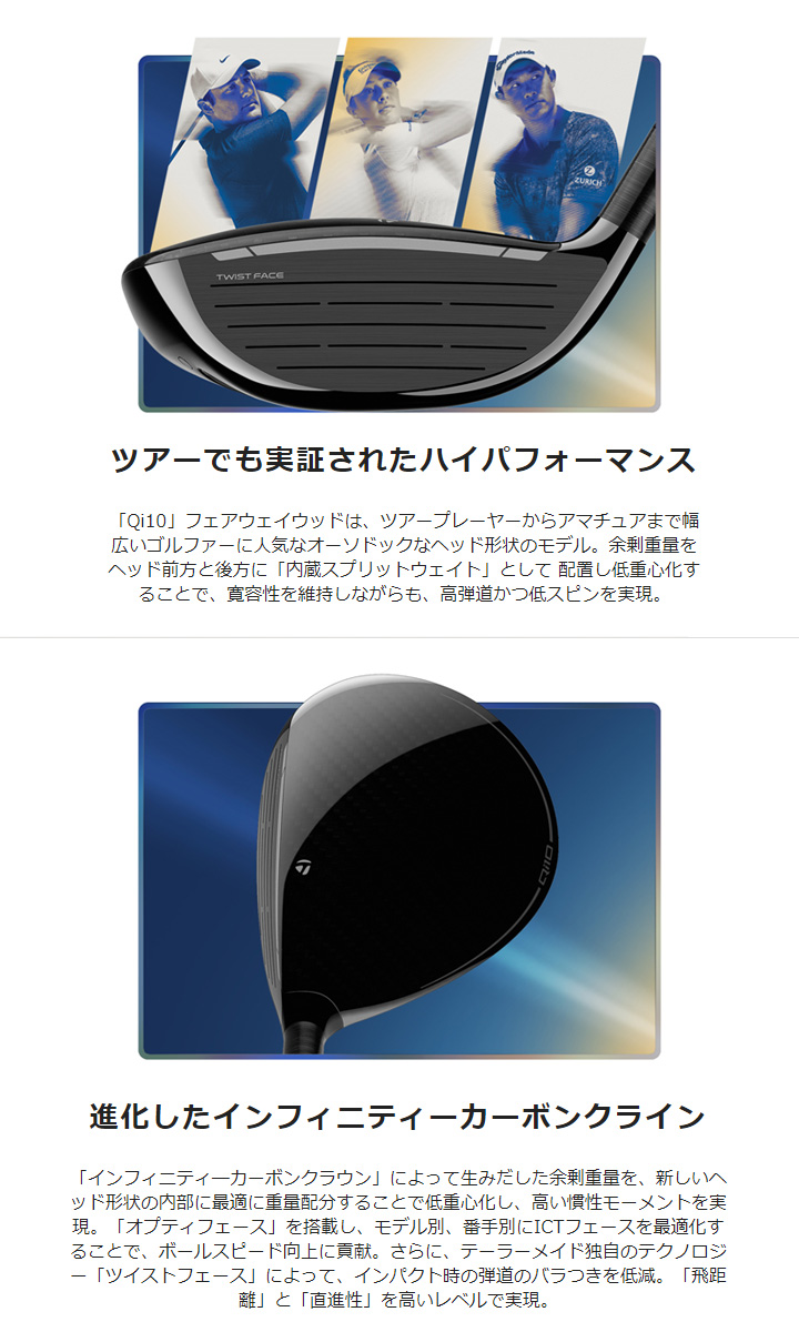 TaylorMade テーラーメイド Qi10 フェアウェイウッド 3W(15°) SR TaylorMade テーラーメイド Qi10 フェアウェイウッド 3W(15°) SR
