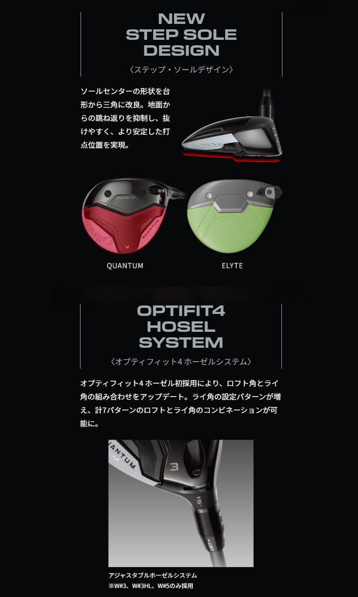 Callaway（キャロウェイ） QUANTUM MAX フェアウェイウッド シャフト