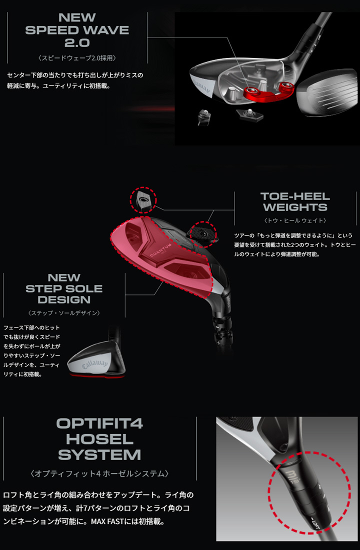 Callaway（キャロウェイ） 特注スペック QUANTUM MAX ユーティリティ
