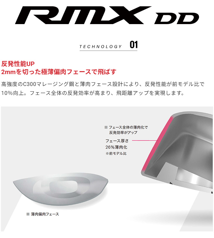 RMX ヤマハ DD フェアウェイウッド【5W(18°)/ S 】シャフト:TENSEI FR