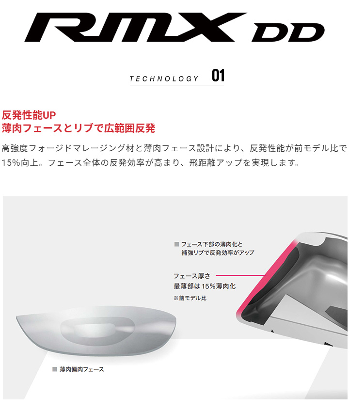 RMX ヤマハ DD ユーティリティ【U4(22°)/S】シャフト：TENSEI GR u50