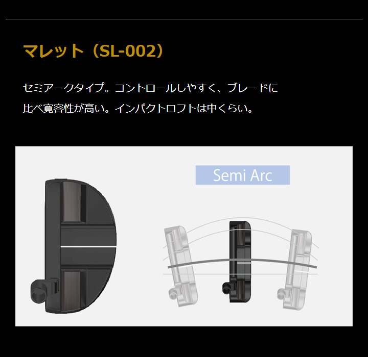 HONMA GOLF（本間ゴルフ） SAKATA LAB マレット SL-002 パター HONMA