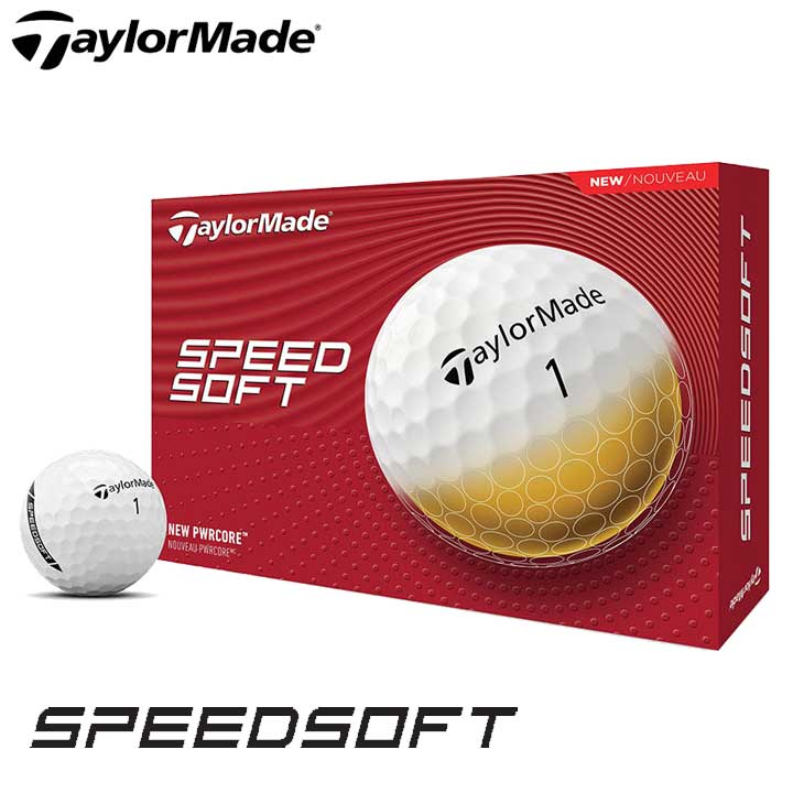 �e�[���[���C�h SPEEDSOFT �z���C�g �S���t�{�[�� 1�_�[�X�i12������j ���{���K�i TaylorMade �X�s�[�h�\�t�g