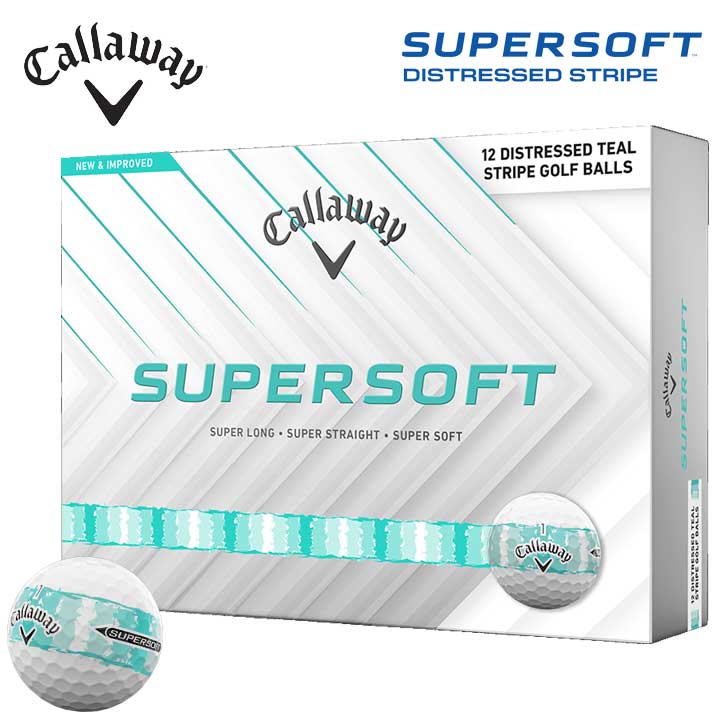�L�����E�F�C SUPERSOFT DISTRESSED STRIPE �e�B�[���@�S���t�{�[�� 1�_�[�X(12������) ���{���K�i Callaway �X�[�p�[�\�t�g �f�B�X�g���X�g �X�g���C�v 2026
