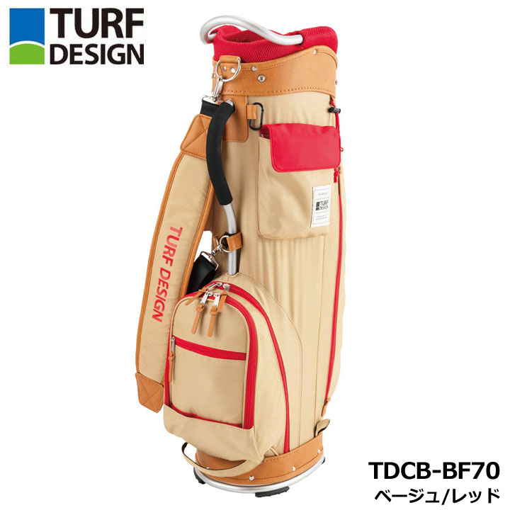TURF DESIGN ターフデザイン TDCB-BF70 キャディバッグ ベージュ