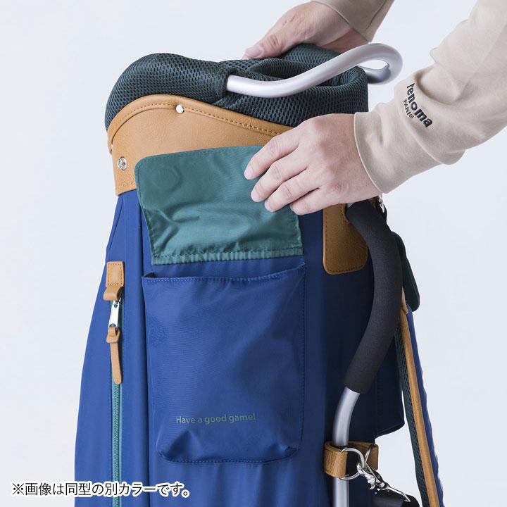 美品 TURF DESIGN キャディバッグ ネイビー/ホワイト　ターフデザイン TURF DESIGN ターフデザイン TDCB-BF70 キャディバッグ ホワイト