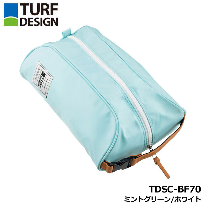 �^�[�t�f�U�C�� TDSC-BF70 �V���[�Y�P�[�X �~���g�O���[��/�z���C�g  �S���t �����Y ���f�B�[�X �V���[�Y�o�b�O SHOES CASE TURF DESIGN �����S���t