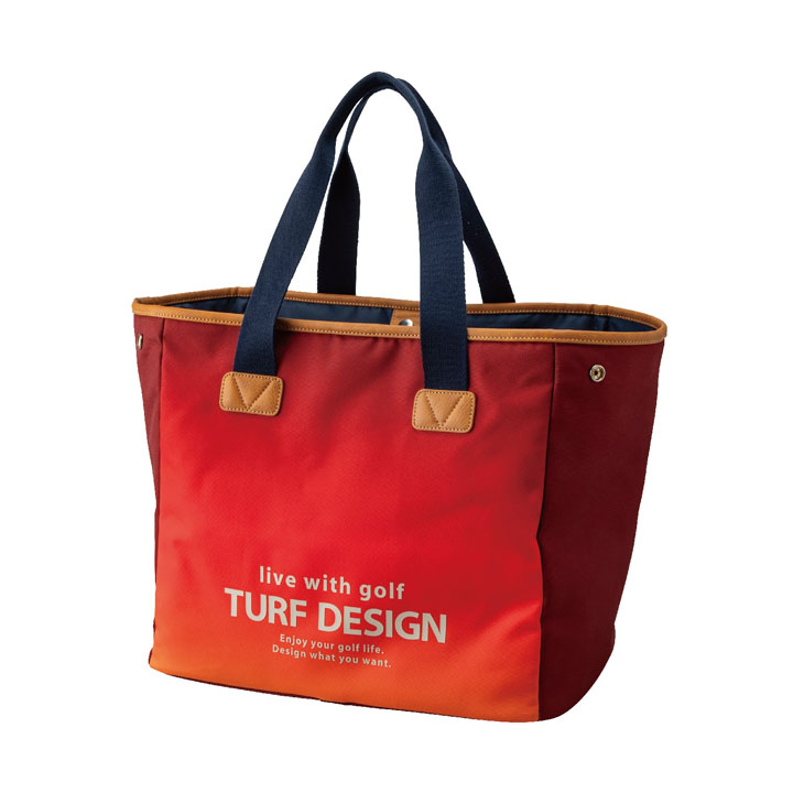 ターフデザイン TDTB-BD70 トートバッグ レッド TURF DESIGN 朝日