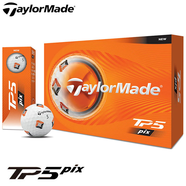 �y2026���f���z�e�[���[���C�h TM26 TP5 Pix �z���C�g �S���t�{�[�� 1�_�[�X�i12������j ���{���K�i TaylorMade