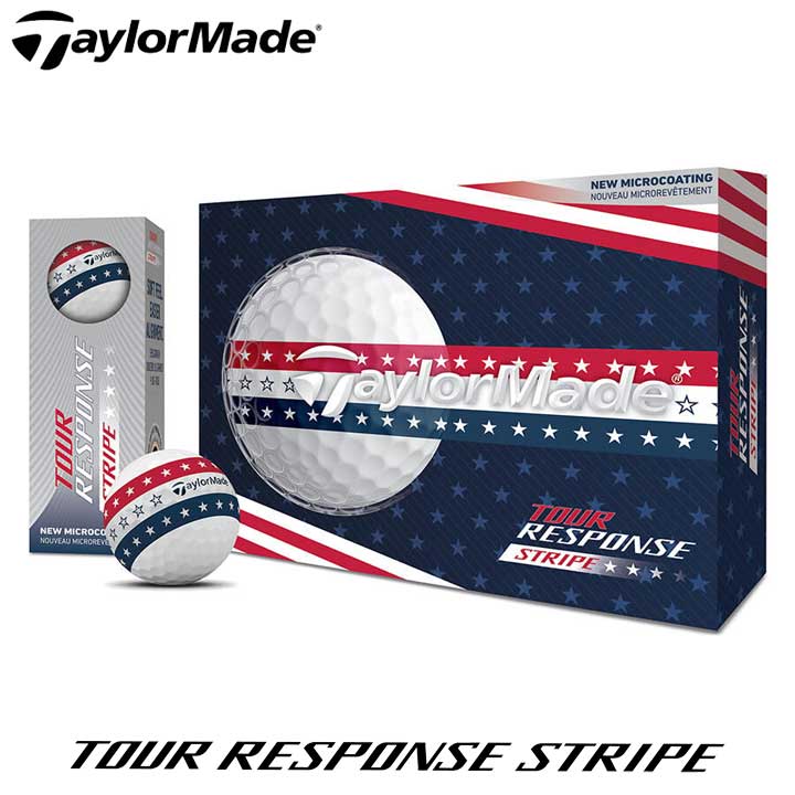 �e�[���[���C�h �c�A�[���X�|���X �X�g���C�v �S���t�{�[�� 1�_�[�X�i12������j USA ���{���K�i TaylorMade TOUR RESPONSE STRIPE USA 2026�@10p