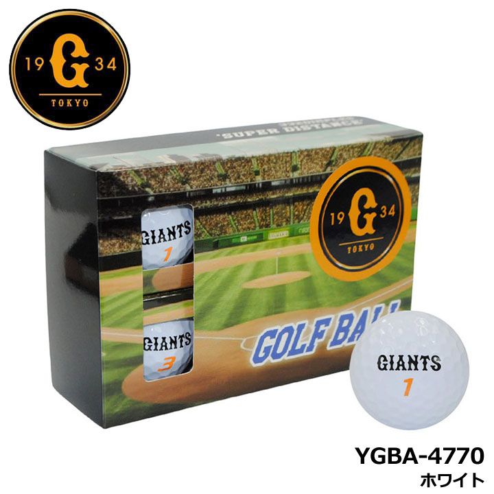 �ǔ��W���C�A���c YGBA-4770 �S���t�{�[�� (6����) �z���C�g  GOLF BALL GIANTS LEZAX