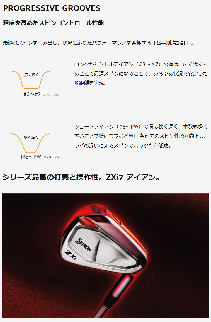 ZX（スリクソン） ダンロップ スリクソン ZXi7 アイアン 単品（#4,AW
