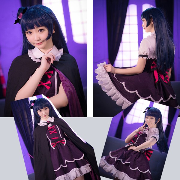 津島善子 魔女 堕天使 マント付き コスプレ 衣装 Love Live 津島善子 魔女 堕天使 マント付き コスプレ 衣装 Love Live