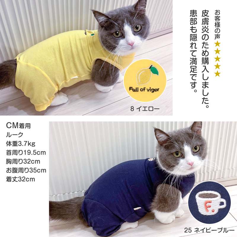 猫ちゃん　割れあり　節抜けあり　現品処分 full of vigor 猫 服 過剰グルーミング 高齢 シニア 舐め壊し 夏