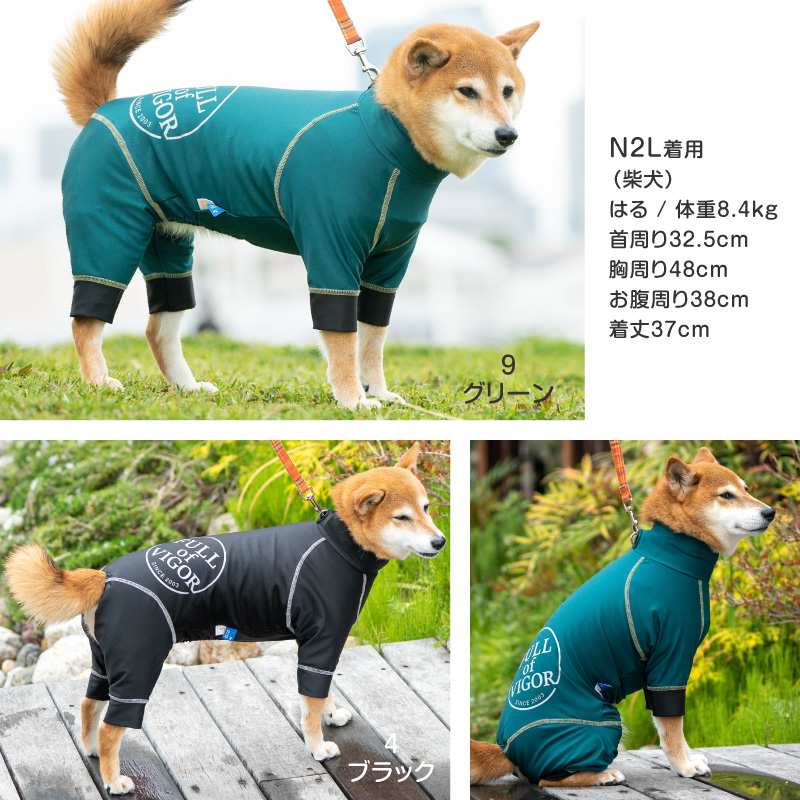 シャカシャカ 音がしない 中型犬 服 秋中型犬用 伸びて 着せやすい ドッグプレイ(R) サークル プリント 撥水 ラッシュガード | full of vigor | 13