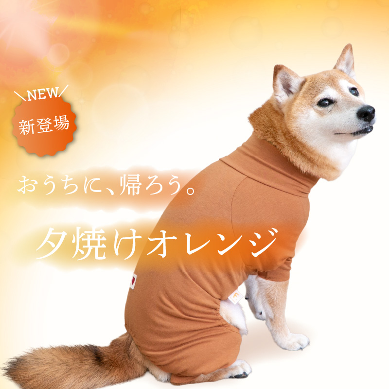 中型犬 服 夏 中型犬用 伸びて 着せやすい シンプル 長袖 インナー つなぎ ロンパース 抜け毛対策 長袖 伸びる素材 伸縮性 フィット感 | full of vigor | 02