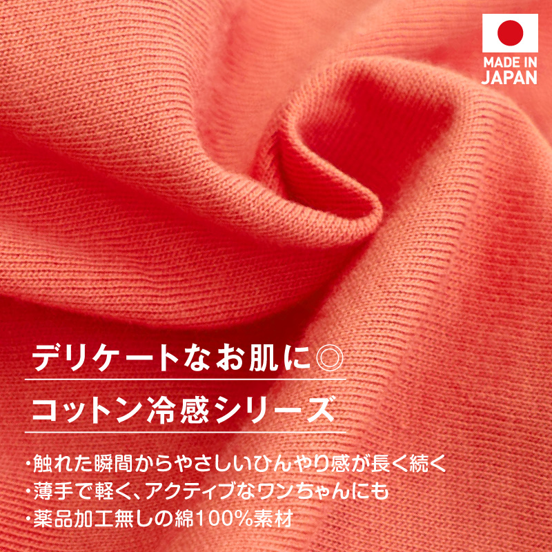 犬 服 夏 接触冷感 ひんやりコットン 天竺 ワンポイント おそろコーデ メッシュ フリル ワンピース ダックス 小型犬用 抜け毛対策 ミニチュアダックス | full of vigor | 03