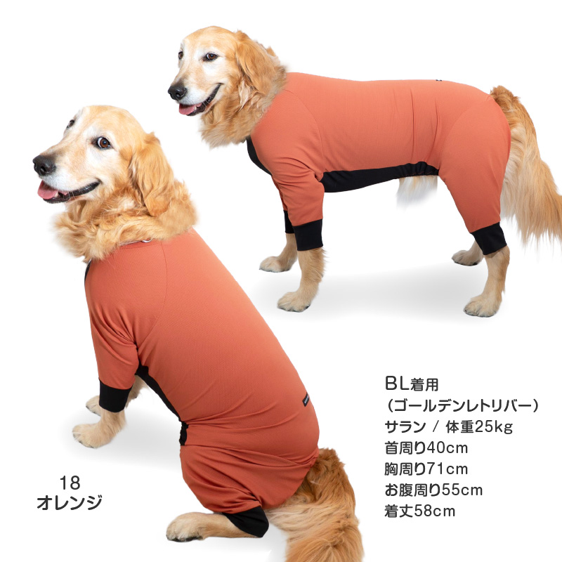 大型犬 服 夏 大型犬用 伸びて 着せやすい ドッグプレイ(R) 接触冷感 ストレッチ ハニカム ラッシュガード  紫外線対策 UV対策 | full of vigor | 13