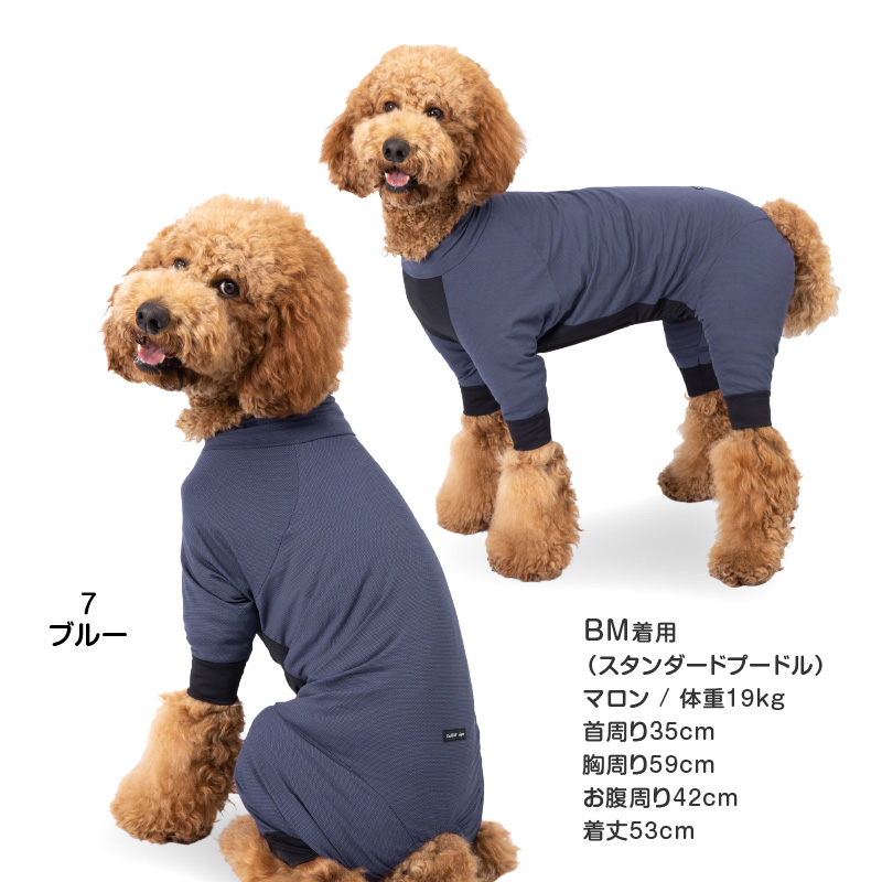 大型犬 服 夏 大型犬用 伸びて 着せやすい ドッグプレイ(R) 接触冷感 ストレッチ ハニカム ラッシュガード  紫外線対策 UV対策 | full of vigor | 15