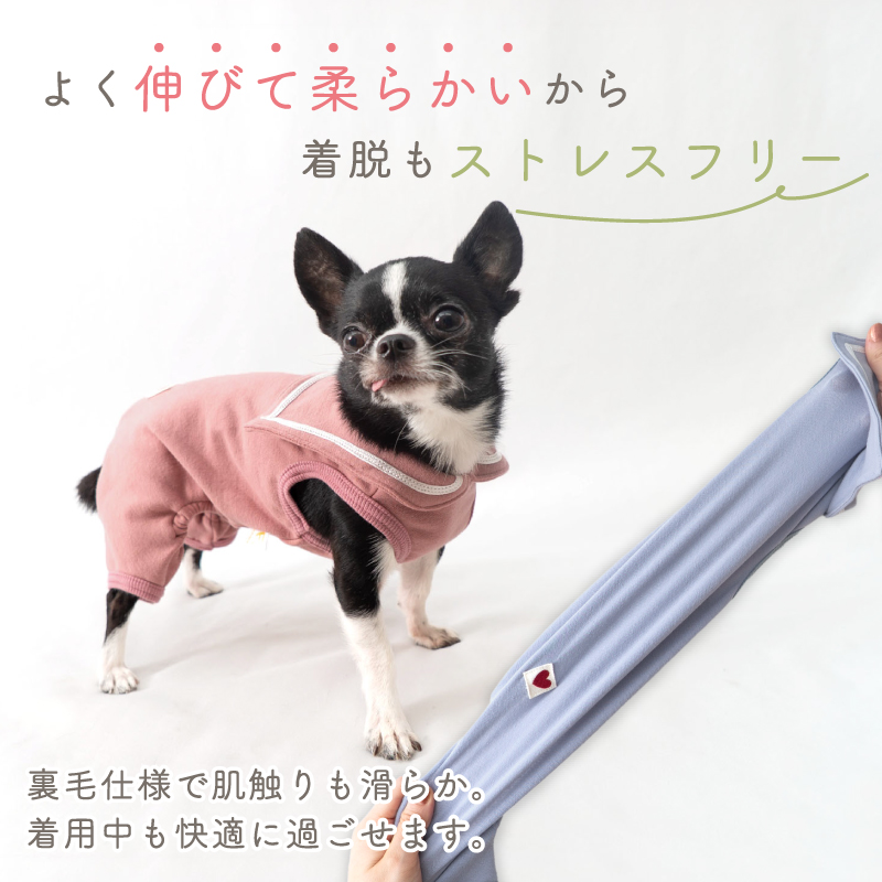 full of vigor（フルオブビガー） 犬 服 夏 セーラー衿 ベア裏毛 袖