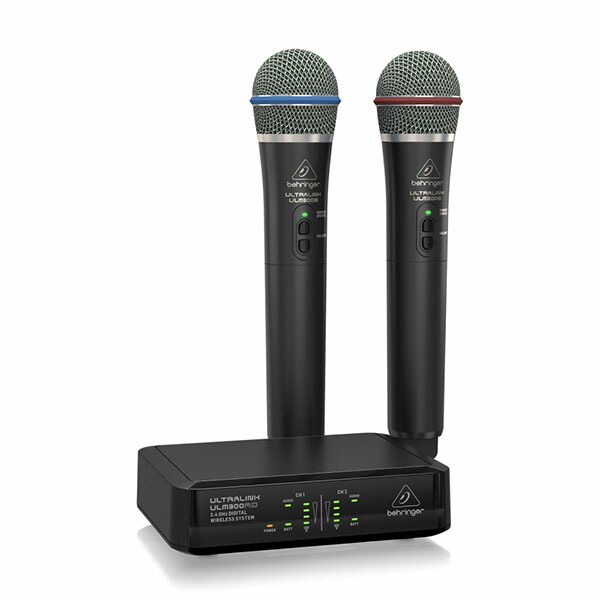 Behringer ワイヤレスハンドヘルドマイクULM202USB(マイク2本) Amazon.com: Behringer Ultralink ULM202USB Wireless USB Dual